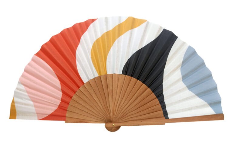 Éventail Bois Solide Tissé Main Pliant – Accessoire Élégant Mariage Soirée Été Fête Vintage Ventilateur Portable