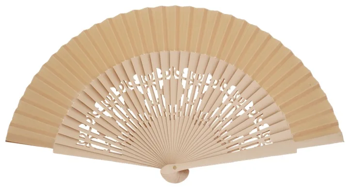 SUROIT - Éventail en bois de bouleau ivoire